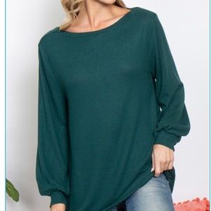 hunter green sweater